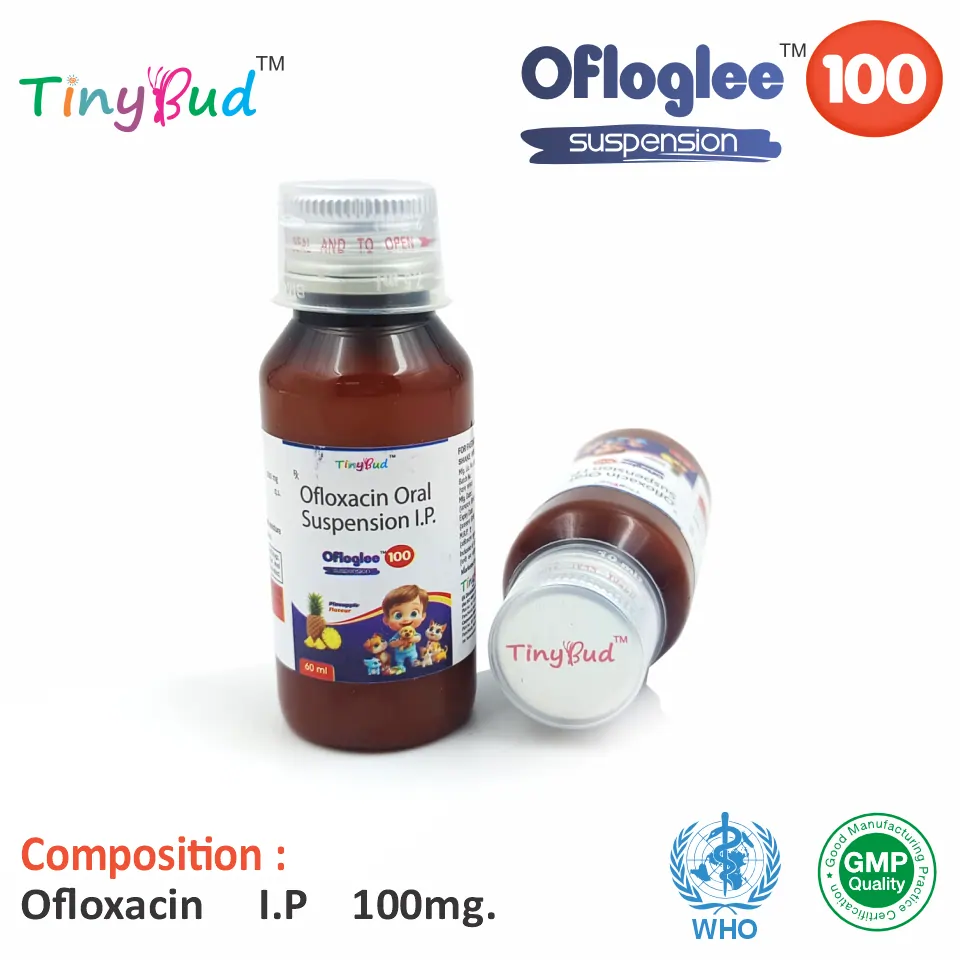 Ofloglee 100 Suspension (Ofloxacin) for PCD Pharma Franchise